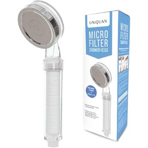 High Pressure Micro Filter Shower Head, Soften Hard Water, Easy Installation,Universal Fit, Eco-Friendly, Visible Filter, Made in Korea (Uniquan Shower Head Micro Filter Refill (3pcs))