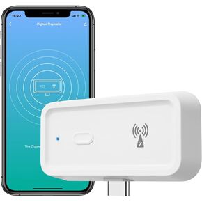 YIFAN Zigbee 3.0 Range Extender with Built-in Power Amplifier, Tuya Zigbee Signal Booster, Long Range up to 7600 sq.ft, Compatible with Alexa/Google Assistant, 2.4GHz, White