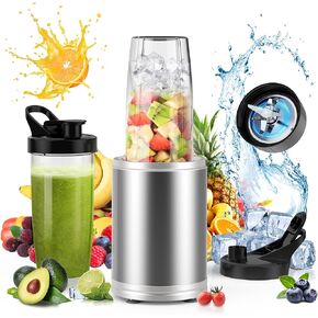 Suavo Smoothie Blender 1300W Blenders for Kitchen Portable Personal Blender for Shakes and Smoothies with 2 * 27Oz To-Go Cups & Lids Smoothie Maker Countertop Mixer Blender