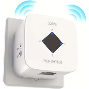 WiFi Extender Signal Booster for Home, Internet Booster, Coverage up to 4500 sq.ft. Repeater with Ethernet Port and Access Point, 2.4GHz, Extends WiFi Signal to Home Devices