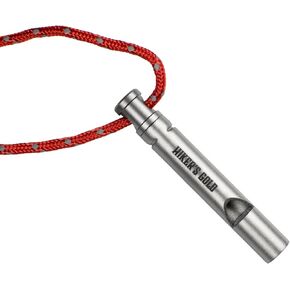 Hiker's Gold Ultralight Titanium Emergency Whistle for Hiking, Backpacking, Camping