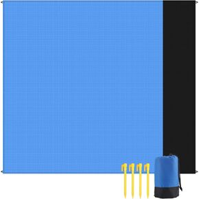 Beach Blankets, Waterproof Beach Mat, Sand Free Camping Blanket, Oversized Travel Blankets for 4 Adults Outdoor, for Travel Camping Hiking Picnic, Easy to Clean