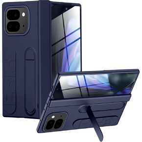 Miimall for Google Pixel 9 Pro Fold Clear Case, [Hinge Protection & Crystal Clear Display Transparency][Built-in Screen Protector & Camera Protector]Rugged Shockproof Case for Pixel 9 Pro Fold, Clear