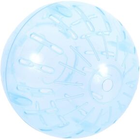 POPETPOP Hamster Exercise Ball, 4 Inch Hamster Running Ball Transparent Plastic Hamster Ball Wheel Guinea Pig Sports Ball for Dwarf Hamsters Small Pets Supply Pink