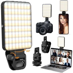 املأ الضوء لـ Magsafe بمشبك الهاتف، ضوء سيلفي قابل لإعادة الشحن لهاتف iPhone، 3 أوضاع إضاءة، سطوع 10 مستويات قابل للتعديل لصور السيلفي ومدونة الفيديو والبث المباشر (أبيض) in Kuwait