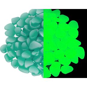 Glowing Stones, Decorative Accent Lighting for Gardens, Patios, Blue