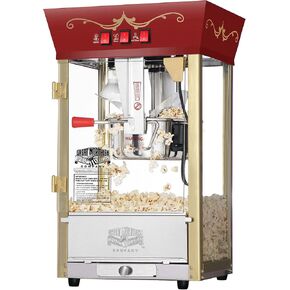 Great Northern Popcorn Matinee Popcorn Machine - Red, 8oz, (469326PCG)