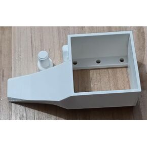 Fan Shroud Kit for Tesla V100, P40, P100, K20, K40, K80, M10, M40, M60 Video Cards – 3D Printed Fan Mount Adapter with Stainless Steel Hardware (White)