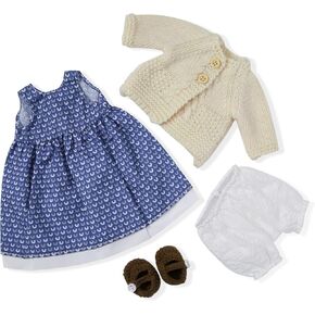 Handmade Waldorf Doll Clothes 12 inch Clothing Set with Pretty Box Girl Christmas Birthday Gift-Basia's Clothes Accessories