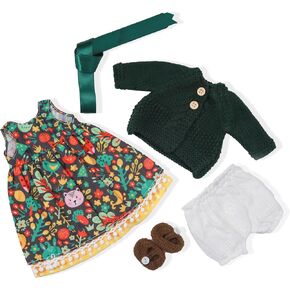 Handmade Waldorf Doll Clothes 12 inch Clothing Set with Pretty Box Girl Christmas Birthday Present-Hanne's Clothes Accessories