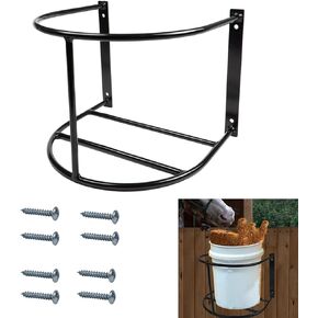 Heavy Duty Bucket Holder Package 2 Pcs 5 Gallon for Sheep, Horses, Effortless Installation in Farm, Yield