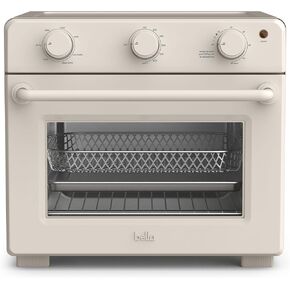 bella Air Fry Toaster Oven, 7 Preset Cooking Options, Dishwasher-Safe EverGood Coated Trays Included, 60-Minute Auto Shutoff w Audible Timer, Power Indicator Light, 1700 Watt, Seaglass