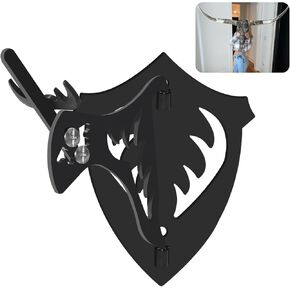 European Mount Skull Hanger, Heavy Duty Deer Skull Trophy Mount Hanger, Euro Deer Skull Mount Bracket for Mule, Antelope, Coyote and Others-Adjustable 180°/5 Angles Display, Black, 1Pcs