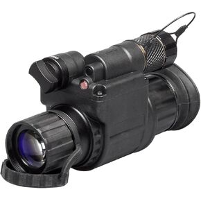 AGM Global Vision Wolf-14 NW1 – Night Vision Monocular Gen 2+ P45-White Phosphor Level 1, Black