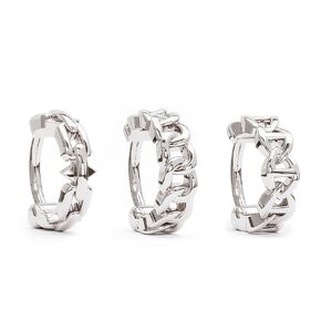 Set of 3 18K Gold Vermeil Modern Chain Nose Ring Rings Clicker Mechanism, Unique Nose Hoops, Gift Bundle Ideas, Body Piercing Jewelry