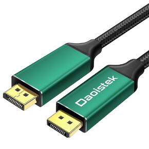 DP 2.1 Cable 6.6 Feet 80G 4k 240hz 5k 240hz 8k 120hz kvm Switch 2 Monitors 2 Computers displayport Cable 4k 240 hz dp kvm Switch Cable 4k 240hz
