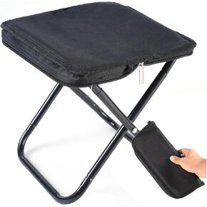 Camping Stool Portable Folding Stool with Carry Bag Weight Load 220lbs Portable Stool for Camping Fishing Hiking BBQ.