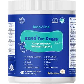 Wellness&Skin Support Echo for Doggy - 12 Health Benefits/Itching, Atopy, Allergy, Inflammation (72g)