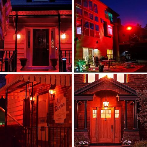 LED Red Light Bulbs 60W Equivalent, A19 LED E26 Base Color Light Bulb, 9W Red LED Lights for Porch, Sleep Night Bulbs Home Lighting Christmas Decoration, Party, Bars, Holiday Lighting, 2 Pack in Saudi Arabia