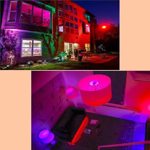LED Red Light Bulbs 60W Equivalent, A19 LED E26 Base Color Light Bulb, 9W Red LED Lights for Porch, Sleep Night Bulbs Home Lighting Christmas Decoration, Party, Bars, Holiday Lighting, 2 Pack in Saudi Arabia