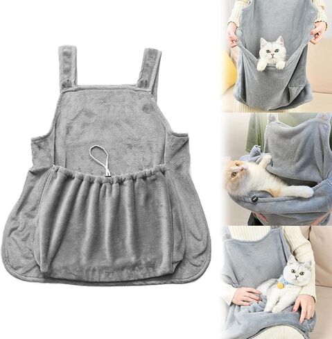 Cat Apron Carrier, Pet Sleeping Bag, Kitten Hands-Free Soft-Sided Carrier Pouch Sling for Small Sized Animals Cat Carrier Pouch Pet Sling Carrier for Small Sized Animals (B,1Pcs) in Saudi Arabia