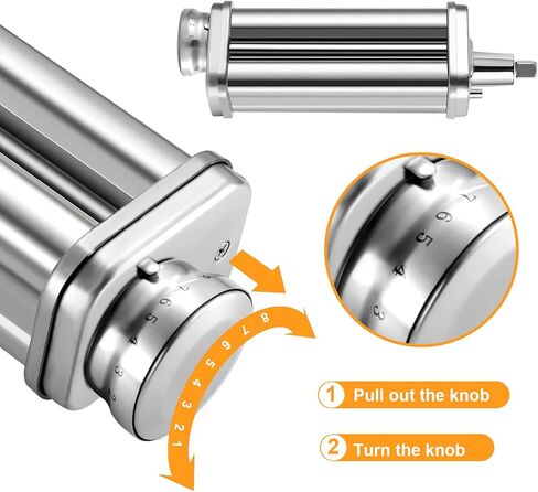 مجموعة مرفقات صانعة المعكرونة المكونة من 3 قطع لخلاطات حامل كيتشن إيد، تتضمن أسطوانة ورق المعكرونة، وقطاعة السباغيتي، وقطاعة فيتوتشيني، وإكسسوارات المعكرونة المصنوعة من الفولاذ المقاوم للصدأ لخلاط مساعد المطبخ in Kuwait
