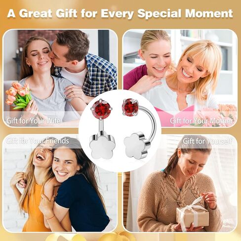 Tiny 3mm Birthstone Earrings Small Huggie Half Hoop Earrings with Flower Flat Back for Women Girls，G23 Hypoallergenic Minimalist Tiny Cartilage Earring (Gold, October- Pink Tourmaline) in Kuwait