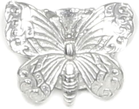 Pewter Butterfly Scarf Pin - Magnetic Back Closure No holes in Clothes - Gift Packaged Included - Small Gift for Friends, Teachers, Coworkers - Handcrafted in USA in Saudi Arabia