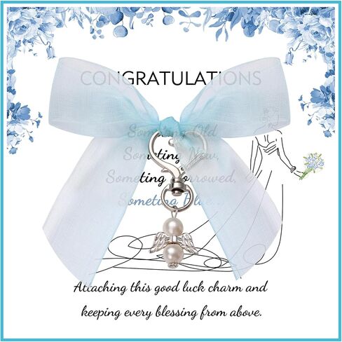 Something Blue for Bride Bouquet Charms for Wedding Memory Wedding Accessories for Brides Sister Wedding Gifts Bridal Jewelry in Saudi Arabia