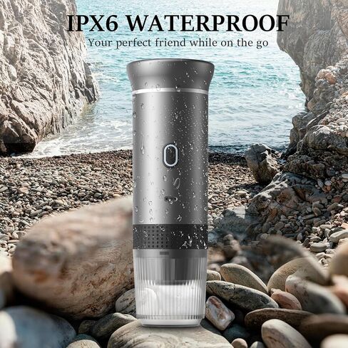 Zcyge Portable Coffee Maker Espresso Machines, Mini Travel Camping Coffee Makers, Battery Portable Espresso Self-Heating Car Coffee Maker With Ground Coffee & NS Capsule in Saudi Arabia