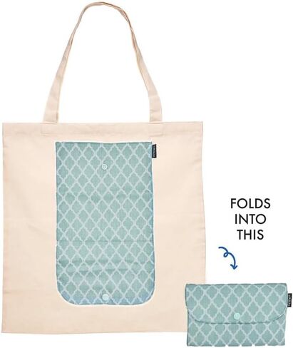 Large Foldable Eco-Friendly Tote Bag/Grocery Shopping/Travel –Handmade by Indigenous Mothers in Malaysia in Saudi Arabia