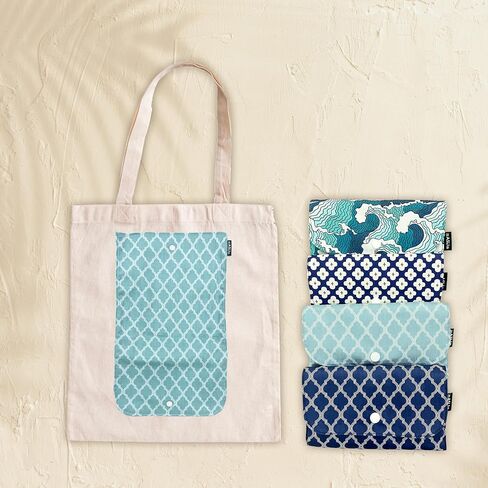 Large Foldable Eco-Friendly Tote Bag/Grocery Shopping/Travel –Handmade by Indigenous Mothers in Malaysia in Saudi Arabia