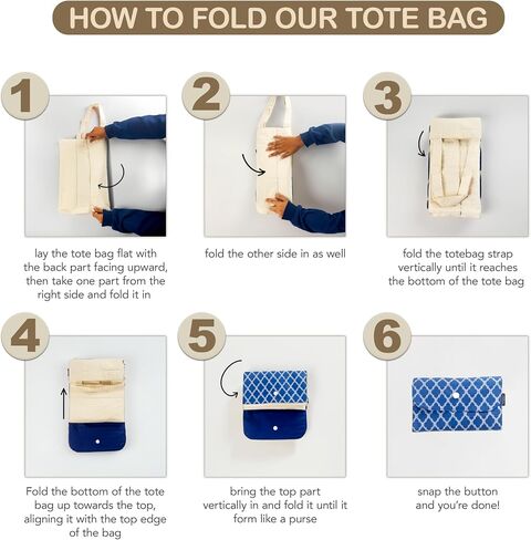Large Foldable Eco-Friendly Tote Bag/Grocery Shopping/Travel –Handmade by Indigenous Mothers in Malaysia in Saudi Arabia