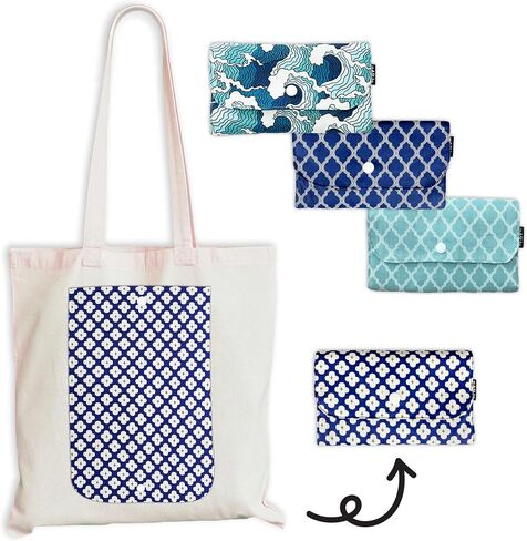 Large Foldable Eco-Friendly Tote Bag/Grocery Shopping/Travel –Handmade by Indigenous Mothers in Malaysia in Saudi Arabia