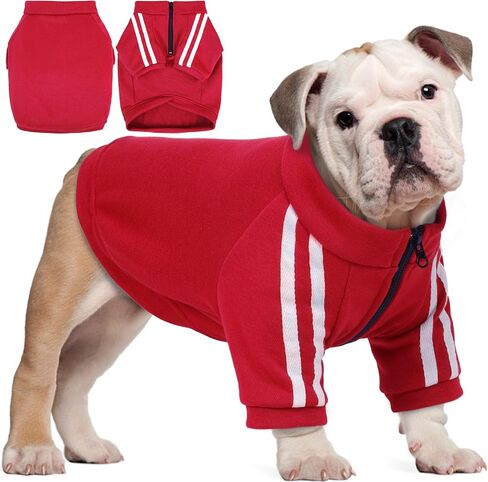 PUMYPOREITY Dog Hoodie for French Bulldog, Pullover Stretchy Dog Hoodies for Frenchie, Soft Dog Sweatshirts, Frenchie Clothes for Cold Weather, Blue, XL in Saudi Arabia