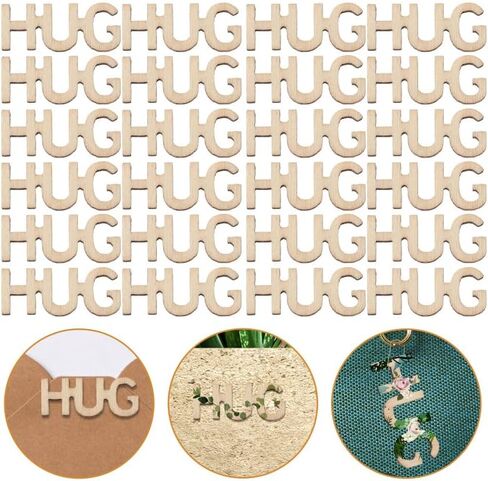 Hug to Give,Jar of Hug Gag Gifts Hug Wooden Cutout Letter Piece Bad Mood Vent Spoof Valentine's Day Birthday Anniversary fathers' day gifts(Hug To Give) in Saudi Arabia