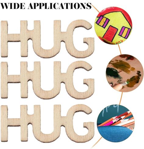 Hug to Give,Jar of Hug Gag Gifts Hug Wooden Cutout Letter Piece Bad Mood Vent Spoof Valentine's Day Birthday Anniversary fathers' day gifts(Hug To Give) in Saudi Arabia