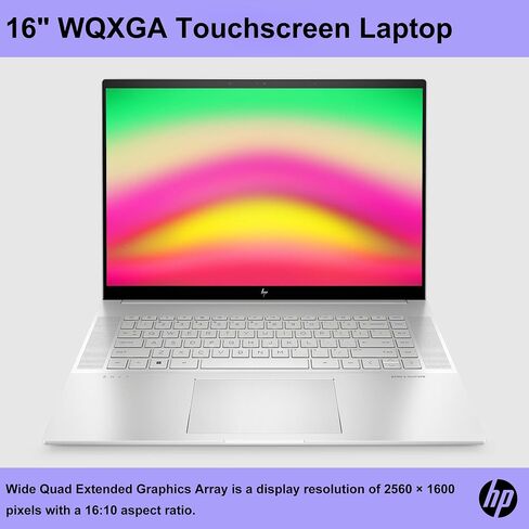 HP Envy 16 Gaming Laptop with Windows 11 Pro, 16" WQXGA Touchscreen Business Laptop, 14-Core Intel i7-13700H, GeForce RTX 4060, 64GB DDR5 RAM, 2TB SSD, Wi-Fi6E, Backlit KB, MS Office Lifetime License in Saudi Arabia