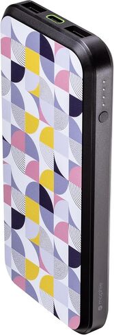 Mophie powerstation prime10 - Portable Power Bank with 10,000mAh Internal Battery, 18W USB-C PD Fast Charging, Charge 3 Devices Simultaneously, LED Power Indicator - Geo Purple in Saudi Arabia