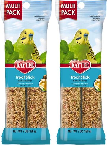 Kaytee Forti-Diet Pro Health Honey Pet Bird Treat Sticks for Parakeets, 2 Bars, 7 Ounce (Pack of 2) in Saudi Arabia