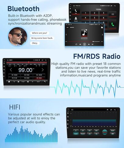 2G+64G Android Stereo Radio for Mercedes Benz C Class W203 C200 C320 C350 CLK W209 S203 A209 2002-2005 Carplay Android auto, Rimoody 9 Inch Touch Screen GPS Bluetooth FM HiFi Backup Camera in Saudi Arabia