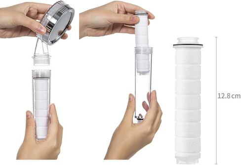 High Pressure Micro Filter Shower Head, Soften Hard Water, Easy Installation,Universal Fit, Eco-Friendly, Visible Filter, Made in Korea (Uniquan Shower Head Micro Filter Refill (3pcs)) in Saudi Arabia