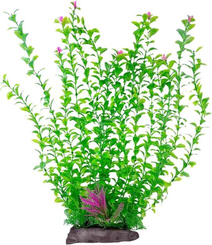 Hamiledyi Aquarium Plastic Plants Aquarium Decor Artificial Fish Tank Plants,Tall Fish Tank Decorations, Extra Large Aquarium Plant 20.4-inch Tall,1PCS in Saudi Arabia