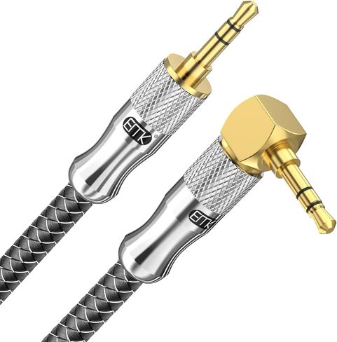 EMK 1/4 inch Extension Cable, 6.35mm 1/4" inch Male to Female Stereo Headphone Guitar Extension Cord, Gold Plated Quarter inch Headphone Extension Cable (4Ft/1.2M) in Kuwait