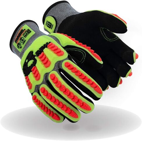 قفاز MAGID T-REX Flex Series TRX775 NitriX Grip Technology راحة اليد - مستوى القطع A7 (زوج واحد)، 8/M in Saudi Arabia