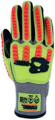 قفاز MAGID T-REX Flex Series TRX775 NitriX Grip Technology راحة اليد - مستوى القطع A7 (زوج واحد)، 8/M in Saudi Arabia
