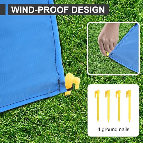 Beach Blankets, Waterproof Beach Mat, Sand Free Camping Blanket, Oversized Travel Blankets for 4 Adults Outdoor, for Travel Camping Hiking Picnic, Easy to Clean in Saudi Arabia