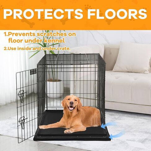 balapet طوي الكلب قفص صينية استبدال المحمولة منصات تبول الكلب حامل للسفر بطانة مقاومة للماء قاعدة أرضية حماية وسادة ولوحة مقسم، قعادة الكلب في الأماكن المغلقة، سهلة التنظيف in Saudi Arabia
