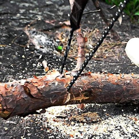 مجموعة منشار يدوية محمولة قابلة للطي للاستخدام الخارجي للتخييم والمشي لمسافات طويلة والبقاء على قيد الحياة (أسود) in Saudi Arabia