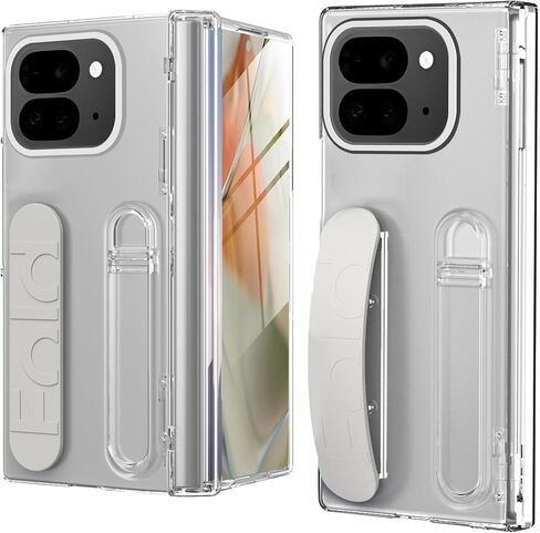Miimall for Google Pixel 9 Pro Fold Clear Case, [Hinge Protection & Crystal Clear Display Transparency][Built-in Screen Protector & Camera Protector]Rugged Shockproof Case for Pixel 9 Pro Fold, Clear in Saudi Arabia
